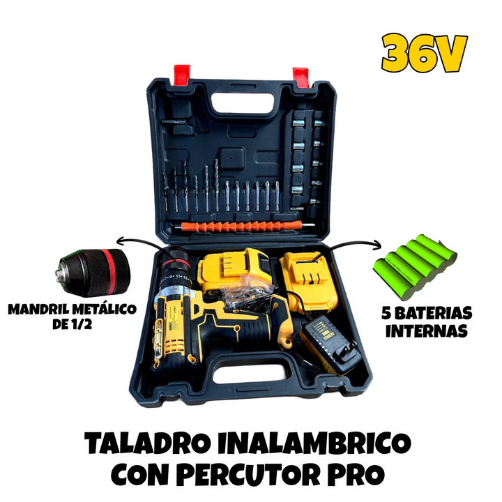 Taladro Inalámbrico Profesional dos baterías 36V 💥