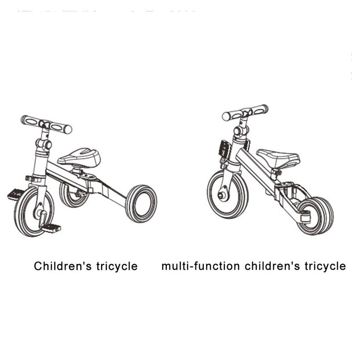 Triciclo Convertible 3 En 1 Niños Y Niñas